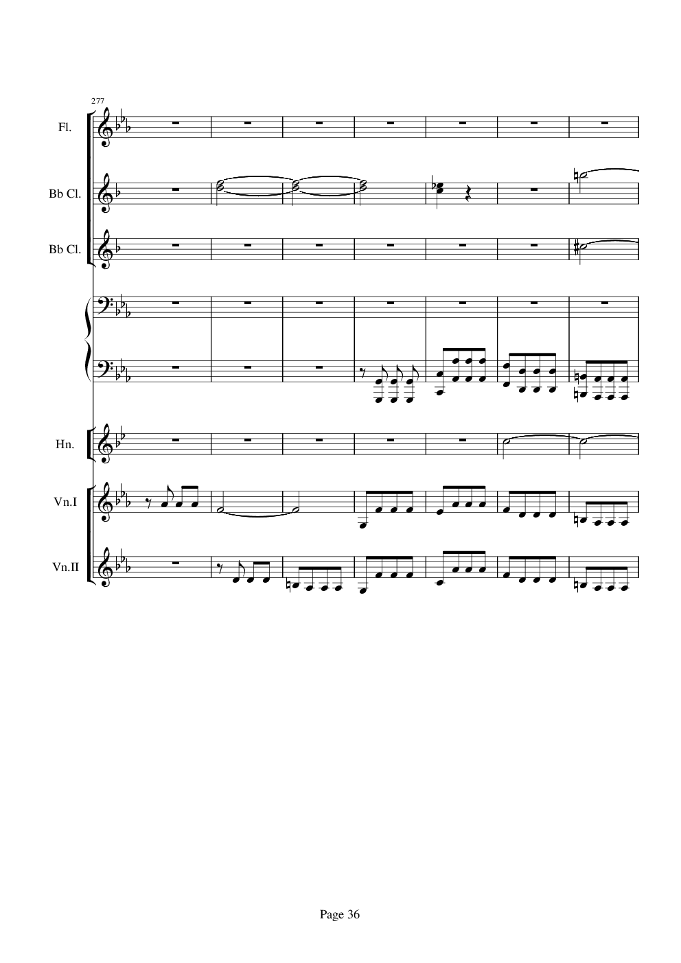 贝多芬的C小调第五命运交响曲总谱