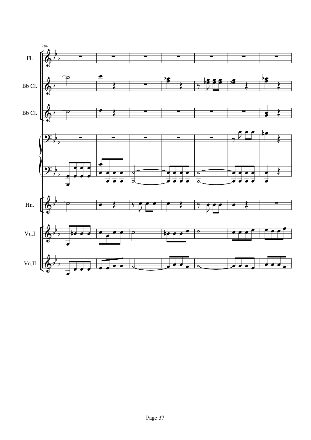 贝多芬的C小调第五命运交响曲总谱