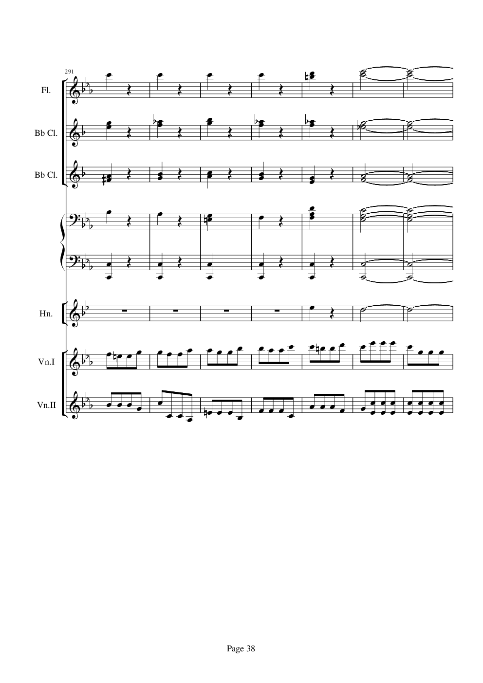 贝多芬的C小调第五命运交响曲总谱