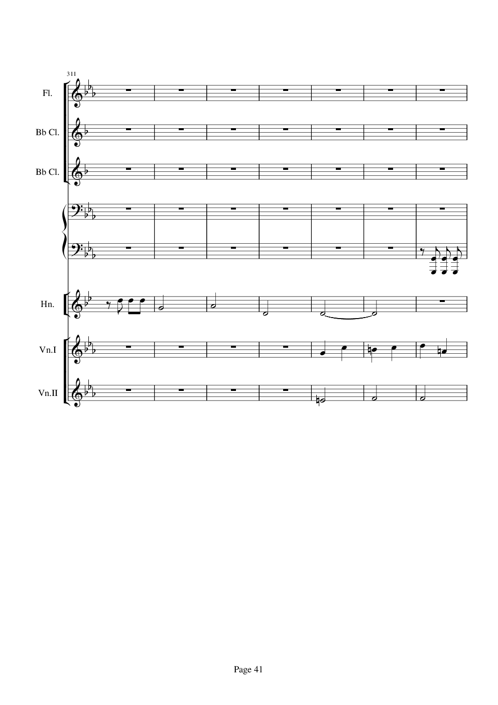 贝多芬的C小调第五命运交响曲总谱