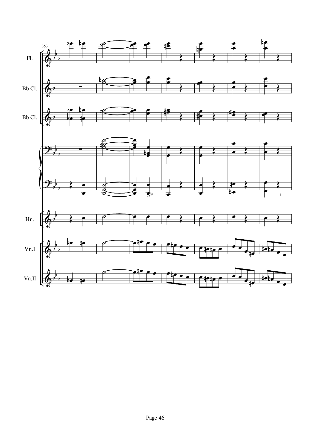 贝多芬的C小调第五命运交响曲总谱