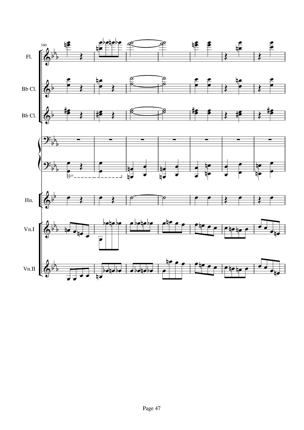 贝多芬的C小调第五命运交响曲总谱