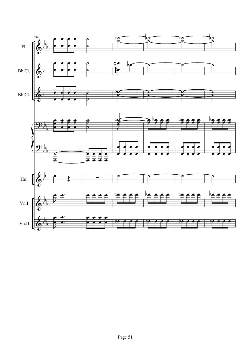 贝多芬的C小调第五命运交响曲总谱