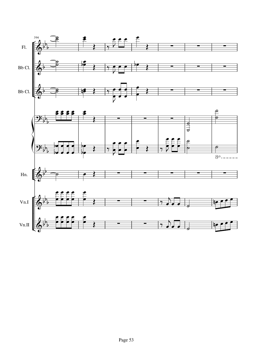 贝多芬的C小调第五命运交响曲总谱