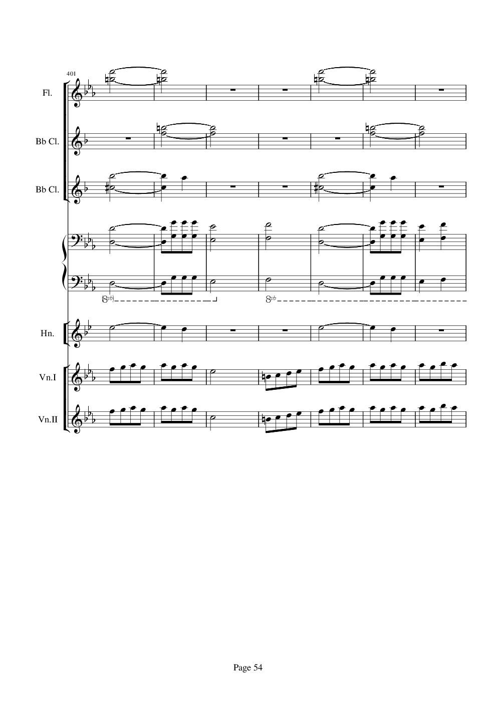 贝多芬的C小调第五命运交响曲总谱