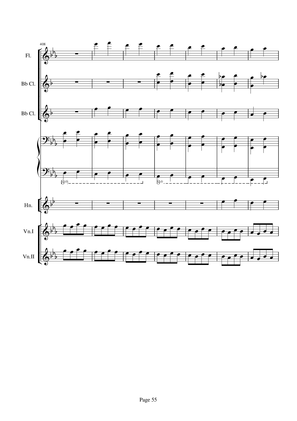 贝多芬的C小调第五命运交响曲总谱