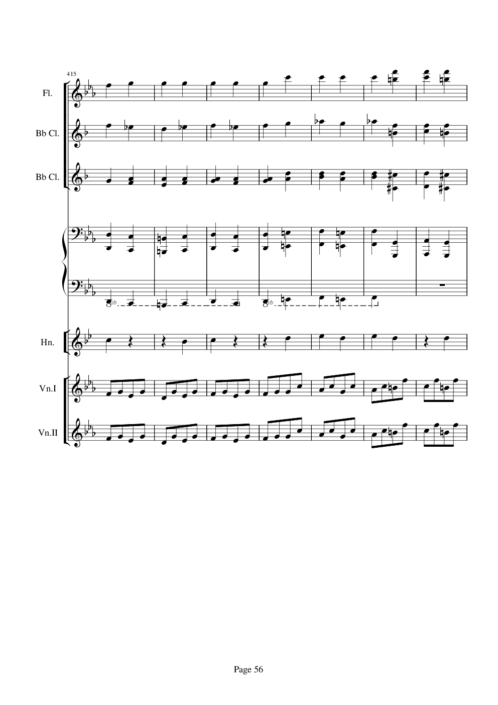 贝多芬的C小调第五命运交响曲总谱