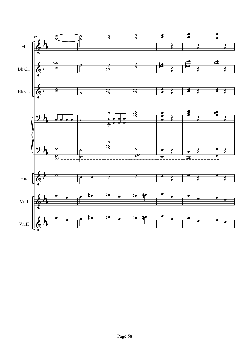 贝多芬的C小调第五命运交响曲总谱