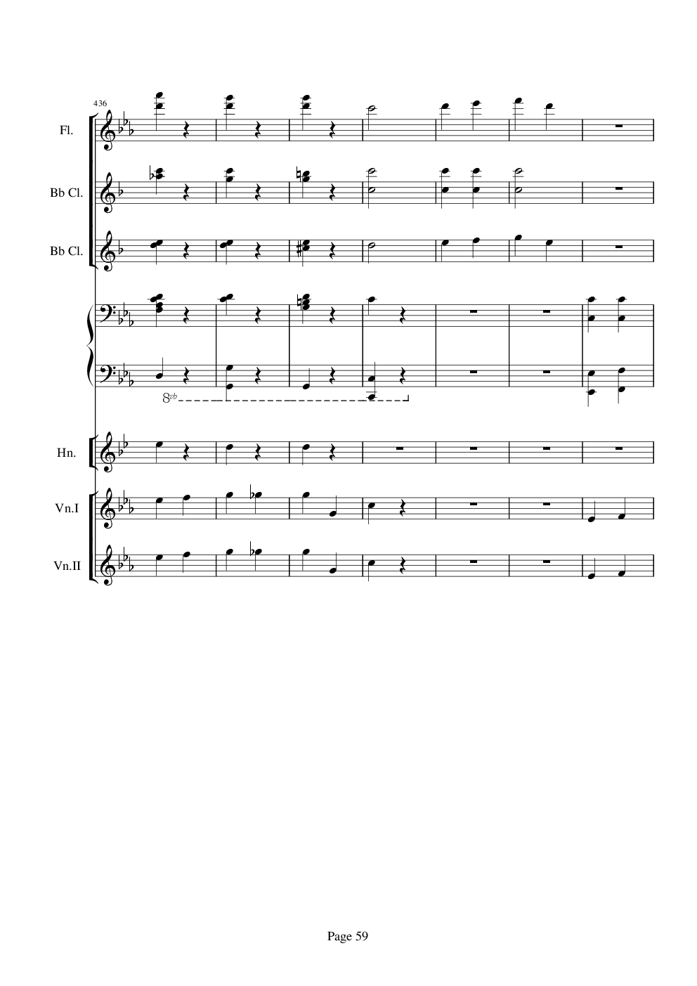 贝多芬的C小调第五命运交响曲总谱