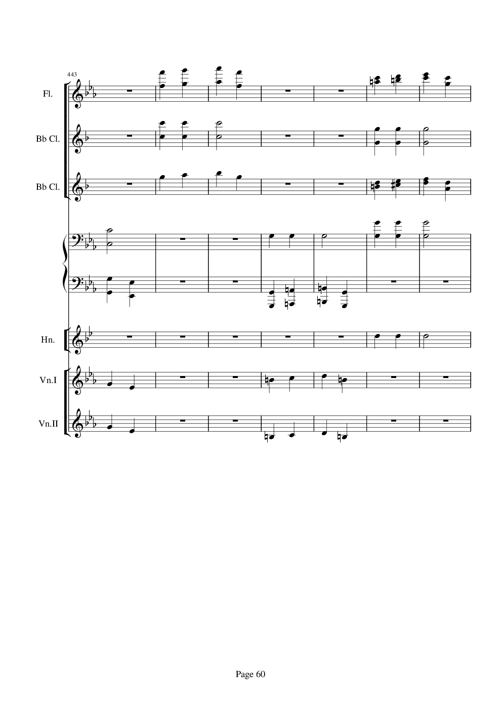 贝多芬的C小调第五命运交响曲总谱