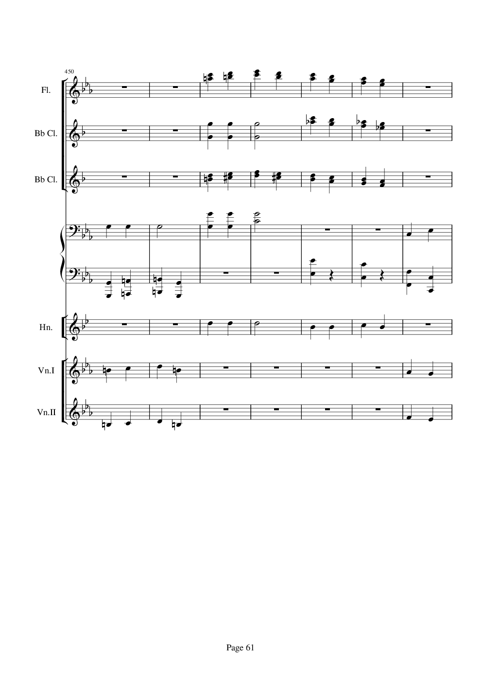 贝多芬的C小调第五命运交响曲总谱