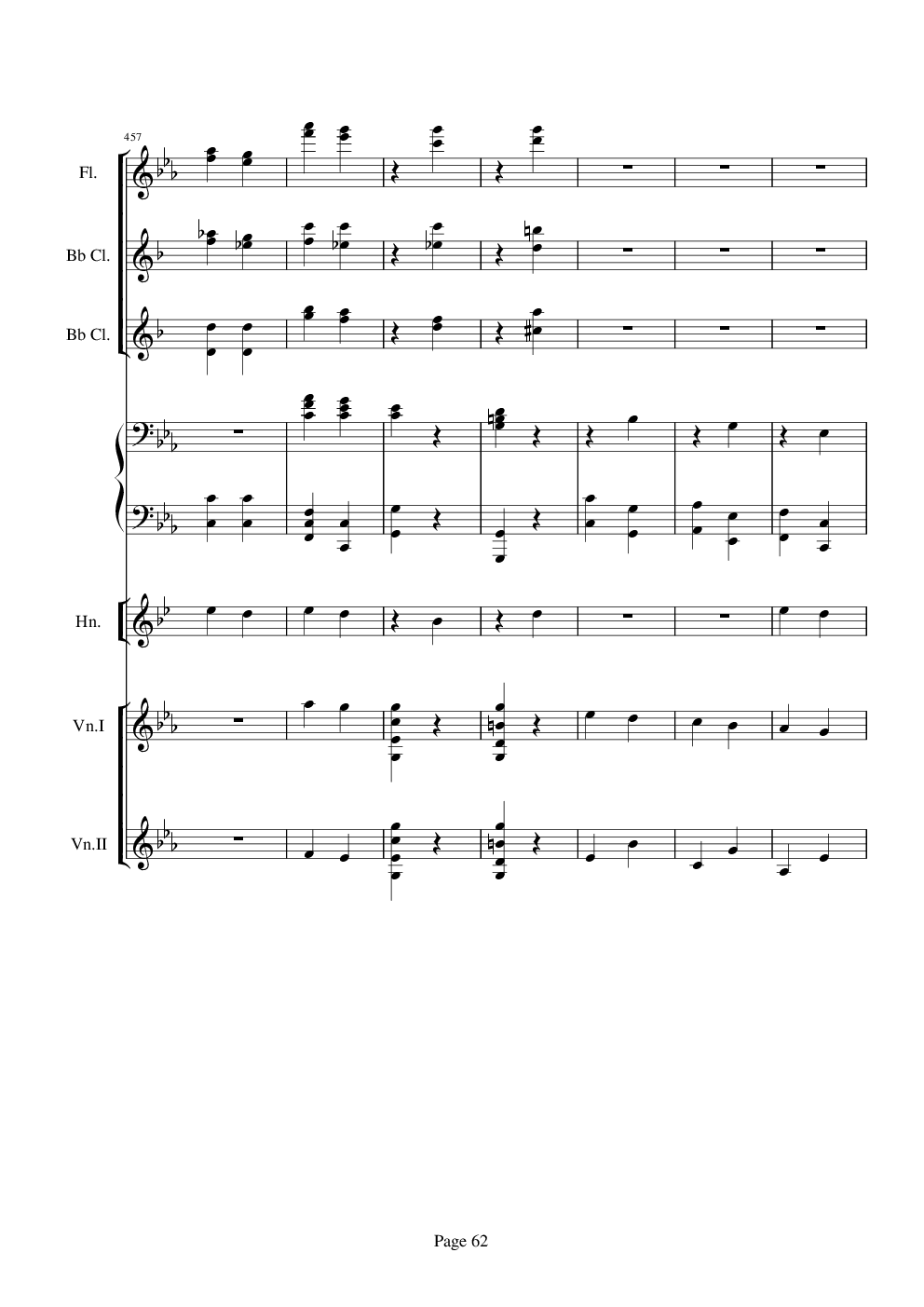 贝多芬的C小调第五命运交响曲总谱