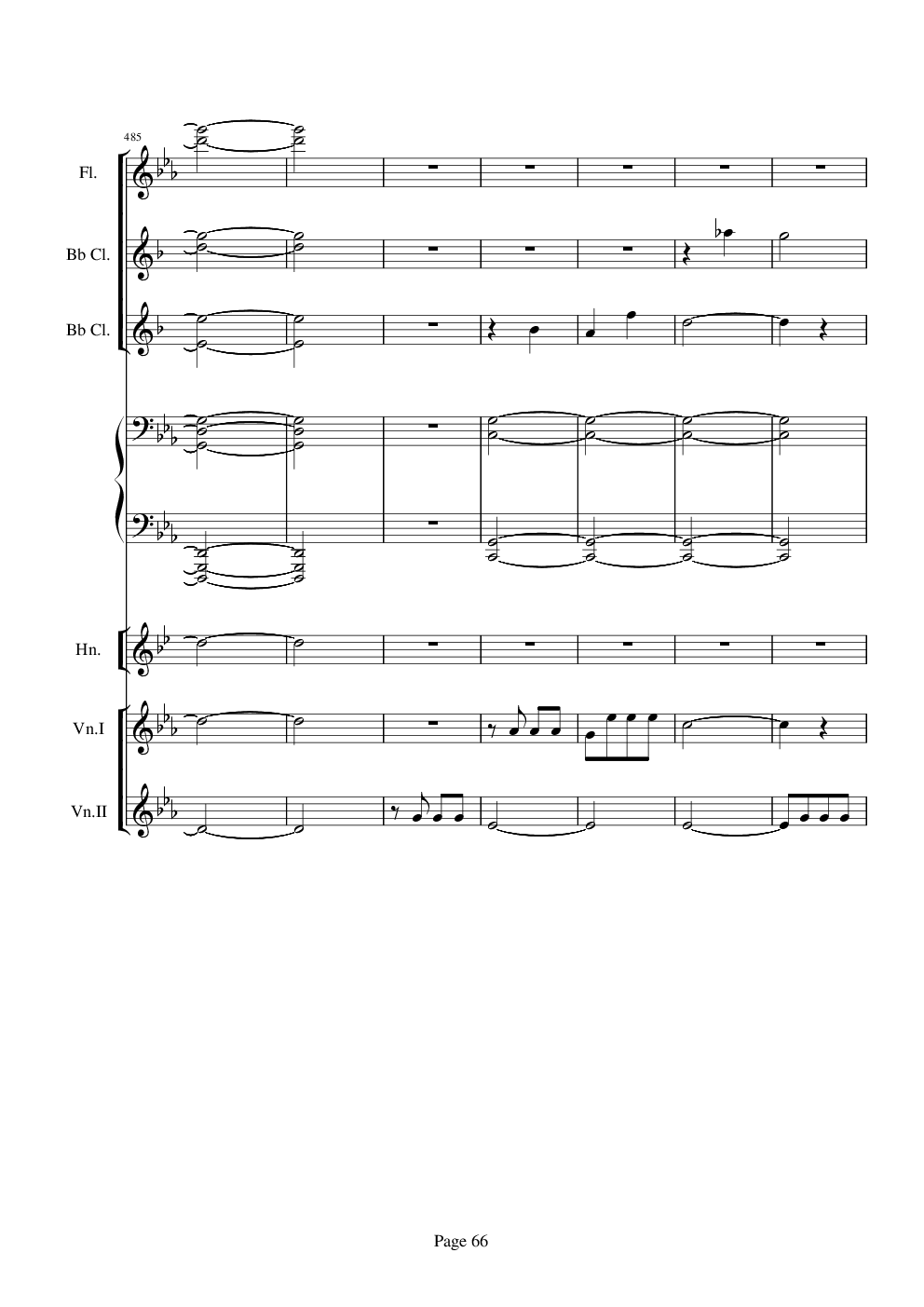 贝多芬的C小调第五命运交响曲总谱