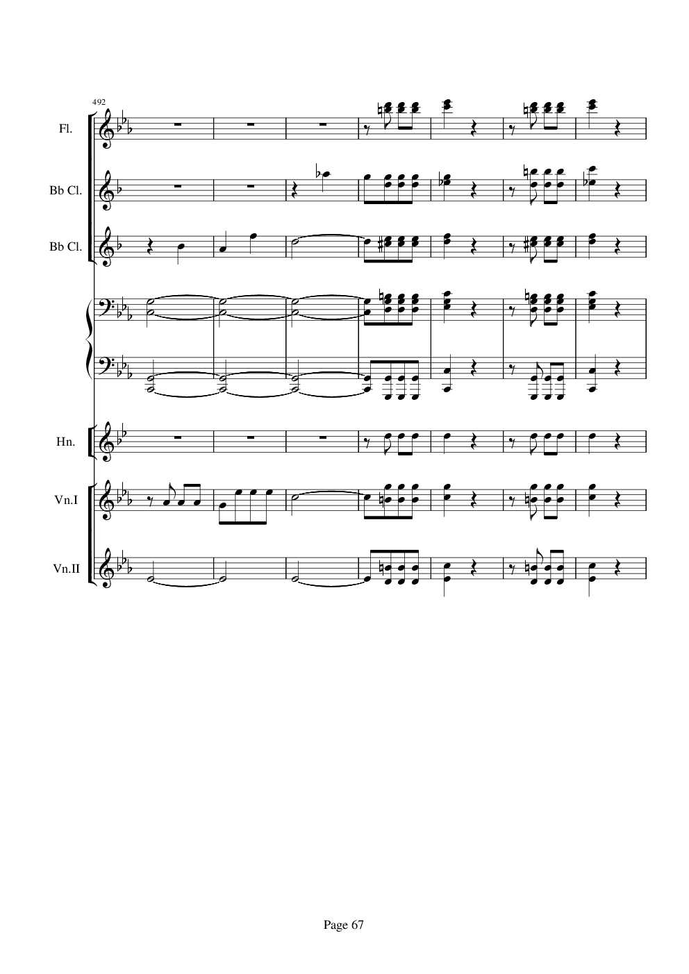 贝多芬的C小调第五命运交响曲总谱