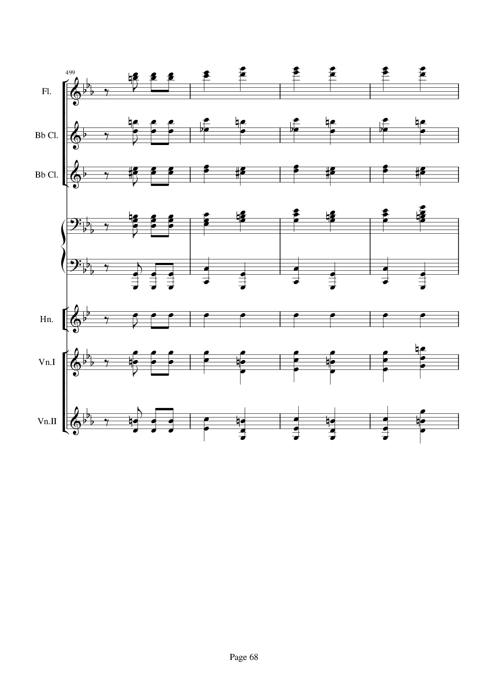 贝多芬的C小调第五命运交响曲总谱