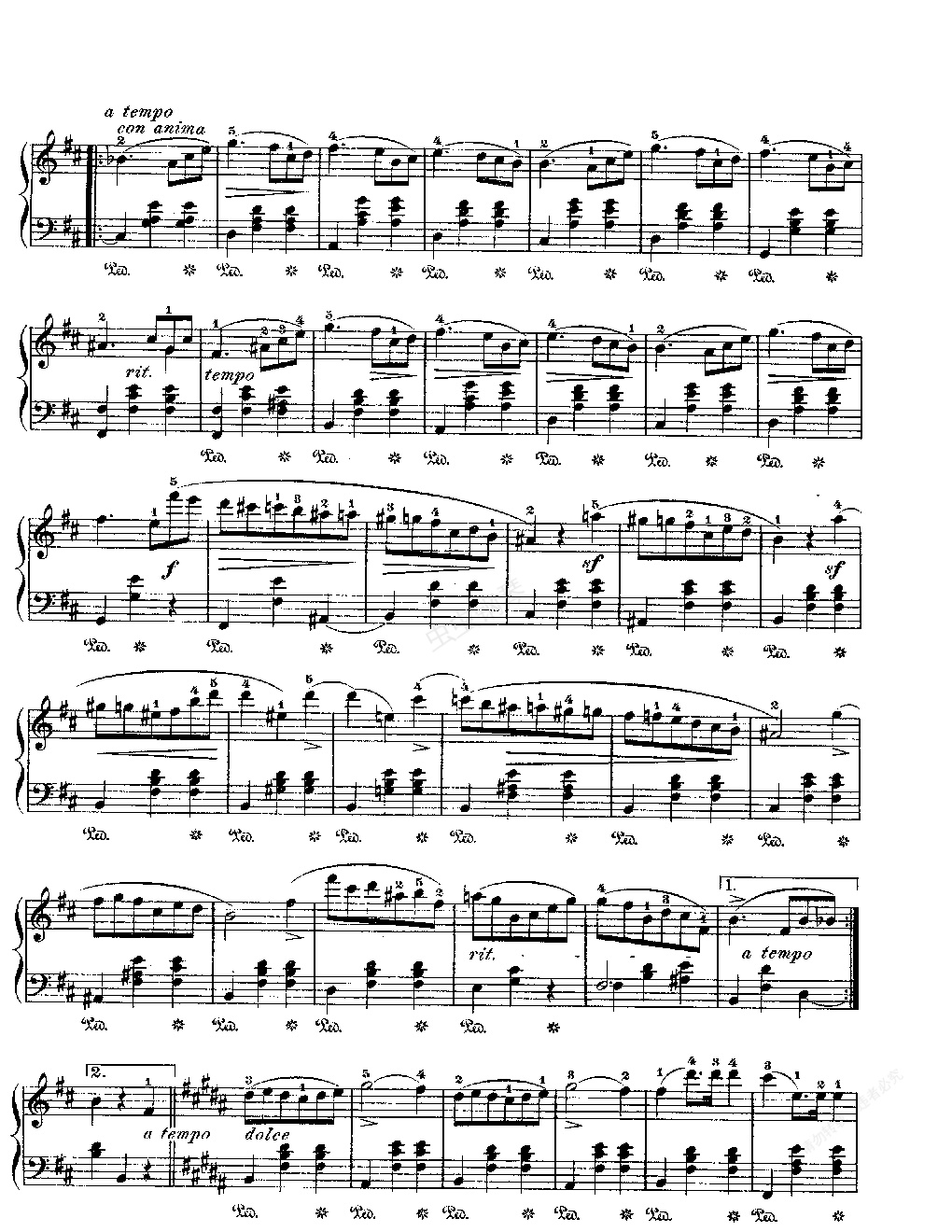 e小调圆舞曲,e小调圆舞曲钢琴谱,e小调圆舞曲g调钢琴谱,e小调圆舞曲