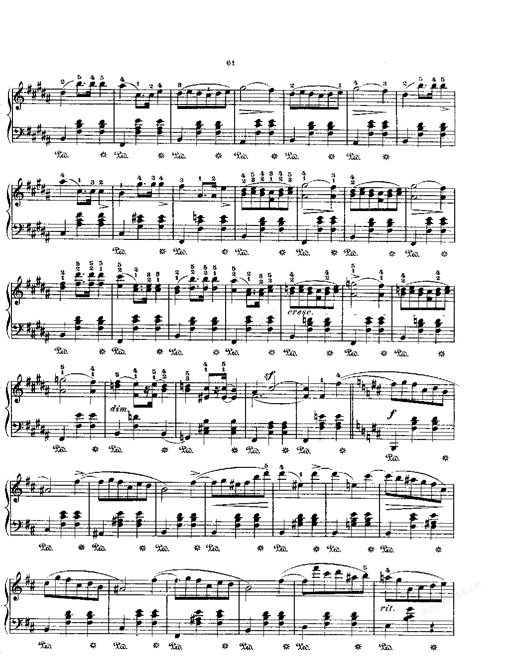 e小调圆舞曲,e小调圆舞曲钢琴谱,e小调圆舞曲g调钢琴谱,e小调圆舞曲