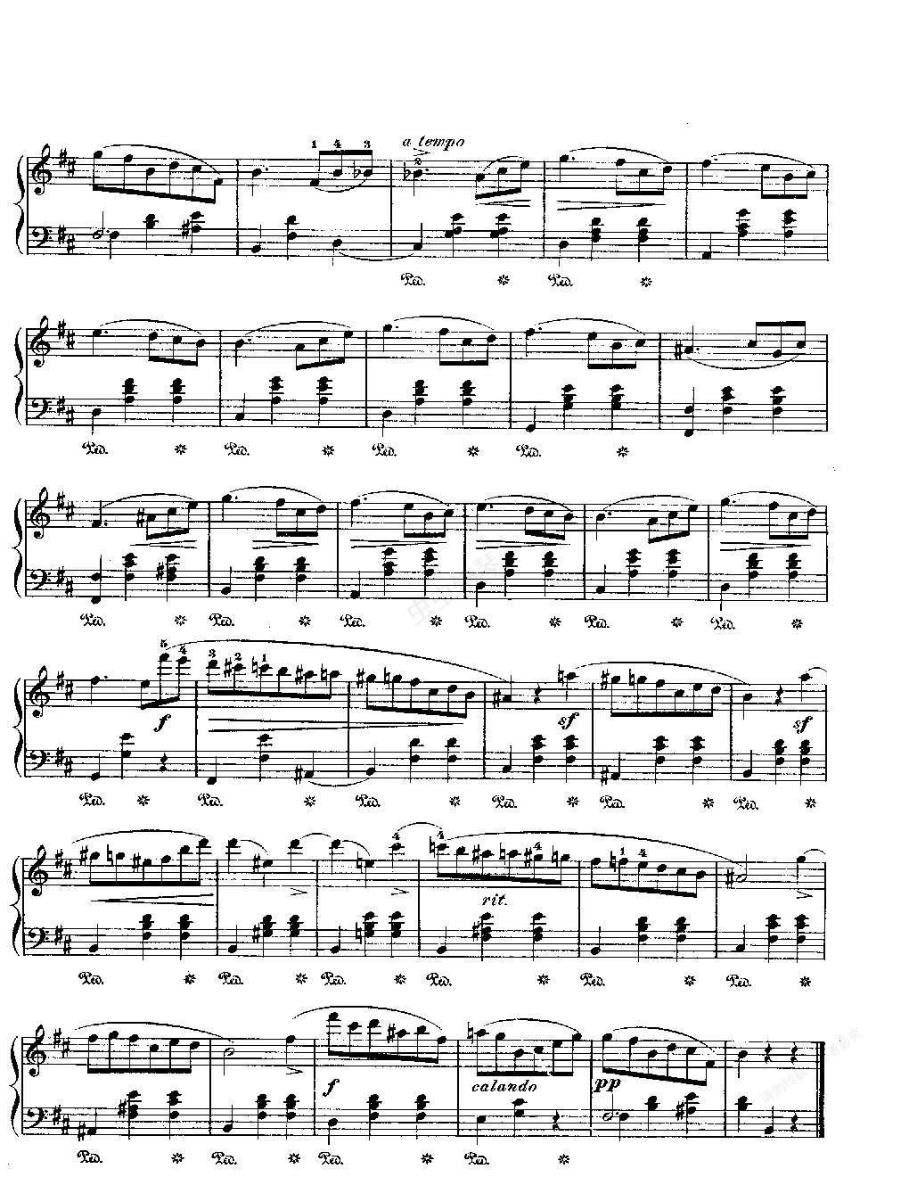 e小调圆舞曲,e小调圆舞曲钢琴谱,e小调圆舞曲g调钢琴谱,e小调圆舞曲
