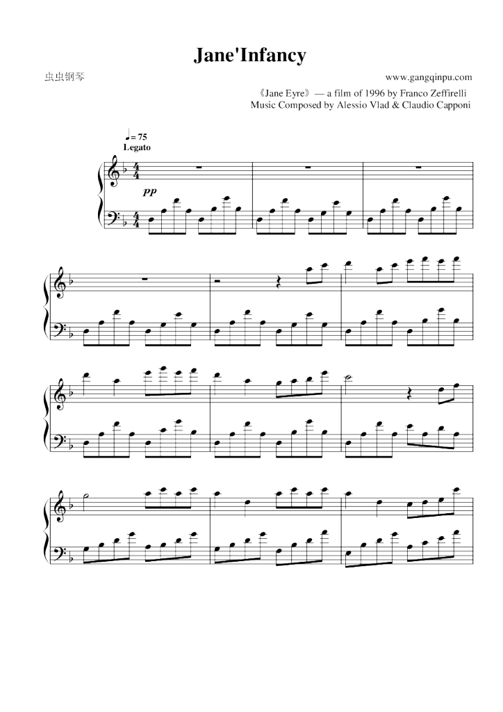 jane eyre 1996 简爱,jane eyre 1996 简爱钢琴谱,jane eyre 1996