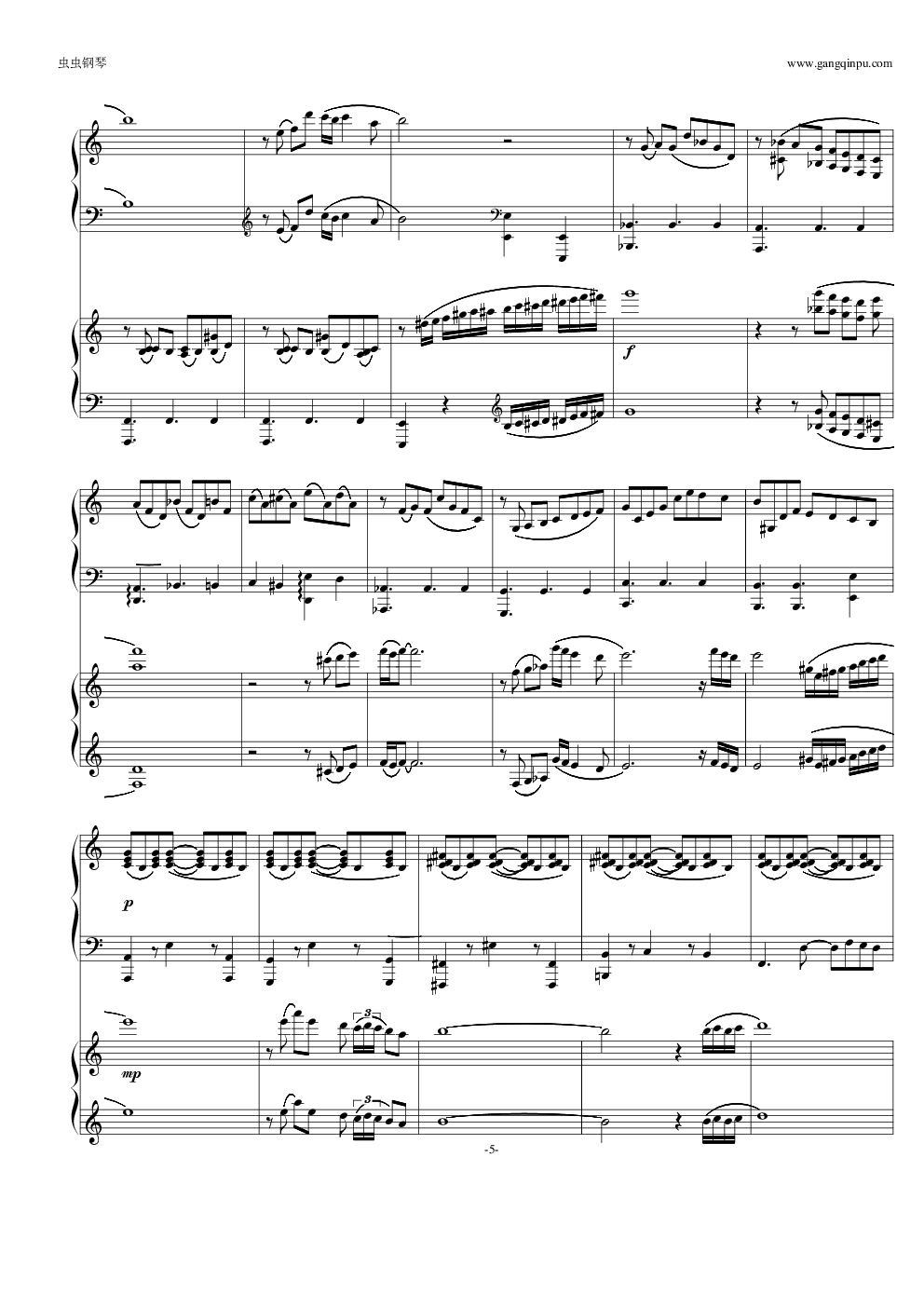 自由探戈（四手联弹）