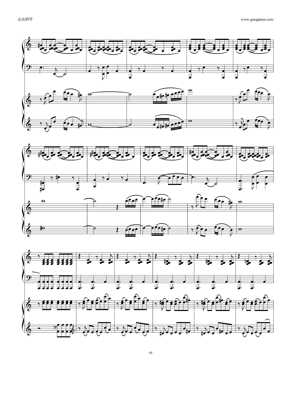 自由探戈（四手联弹）