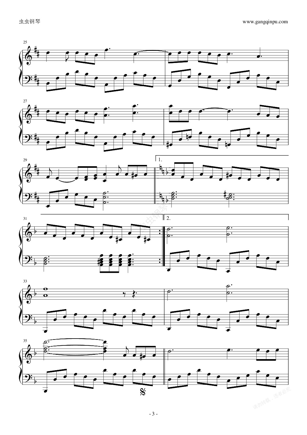 浮夸钢琴谱简单版图片