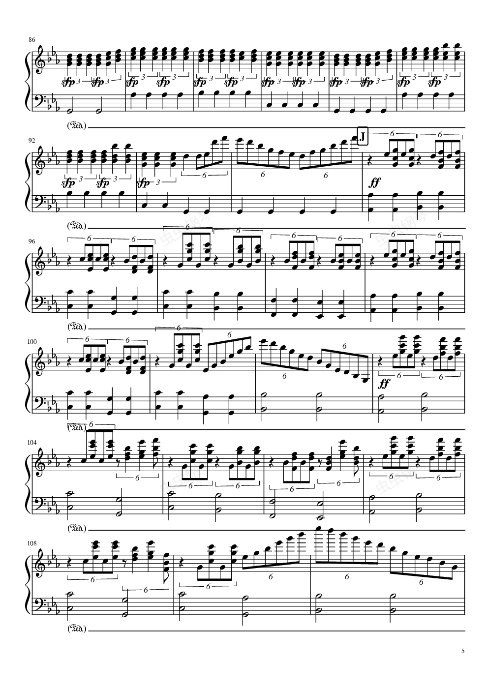 on ice冰上的尤里钢琴谱,yuri! on ice冰上的尤里eb调钢琴谱,yuri!