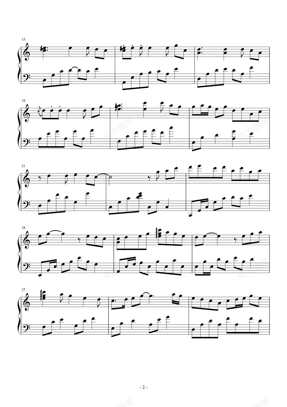 楚天舒(昼夜版),楚天舒(昼夜版)钢琴谱,楚天舒(昼夜版)c调钢琴谱,楚天