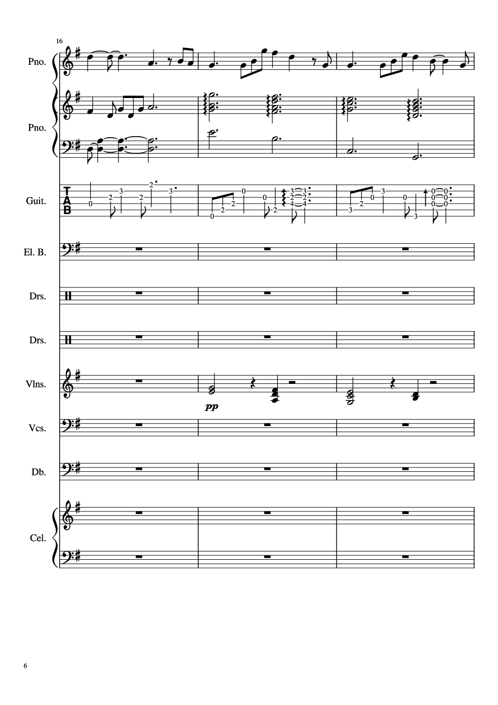 如果有来生-总谱-乐队谱