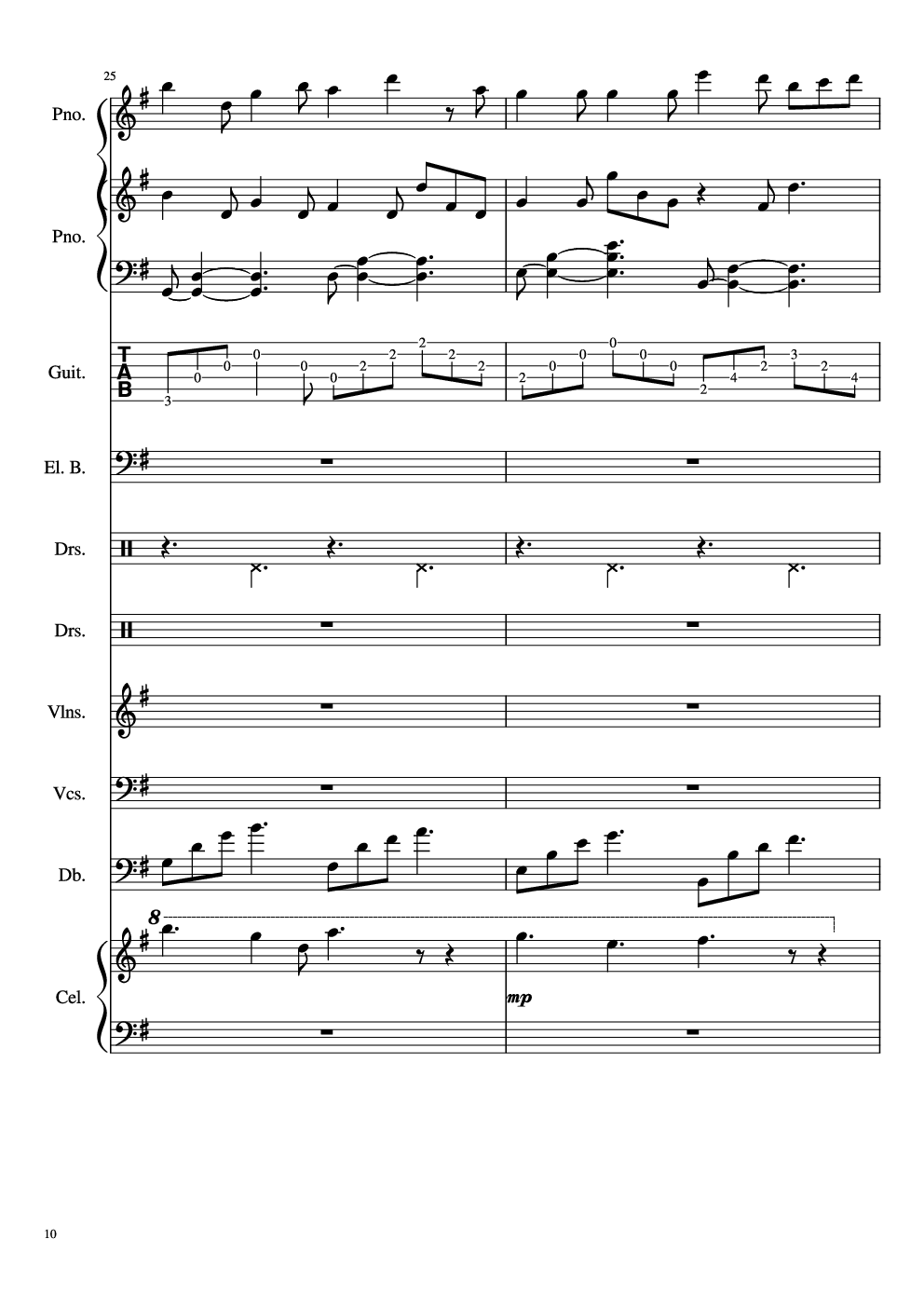 如果有来生-总谱-乐队谱