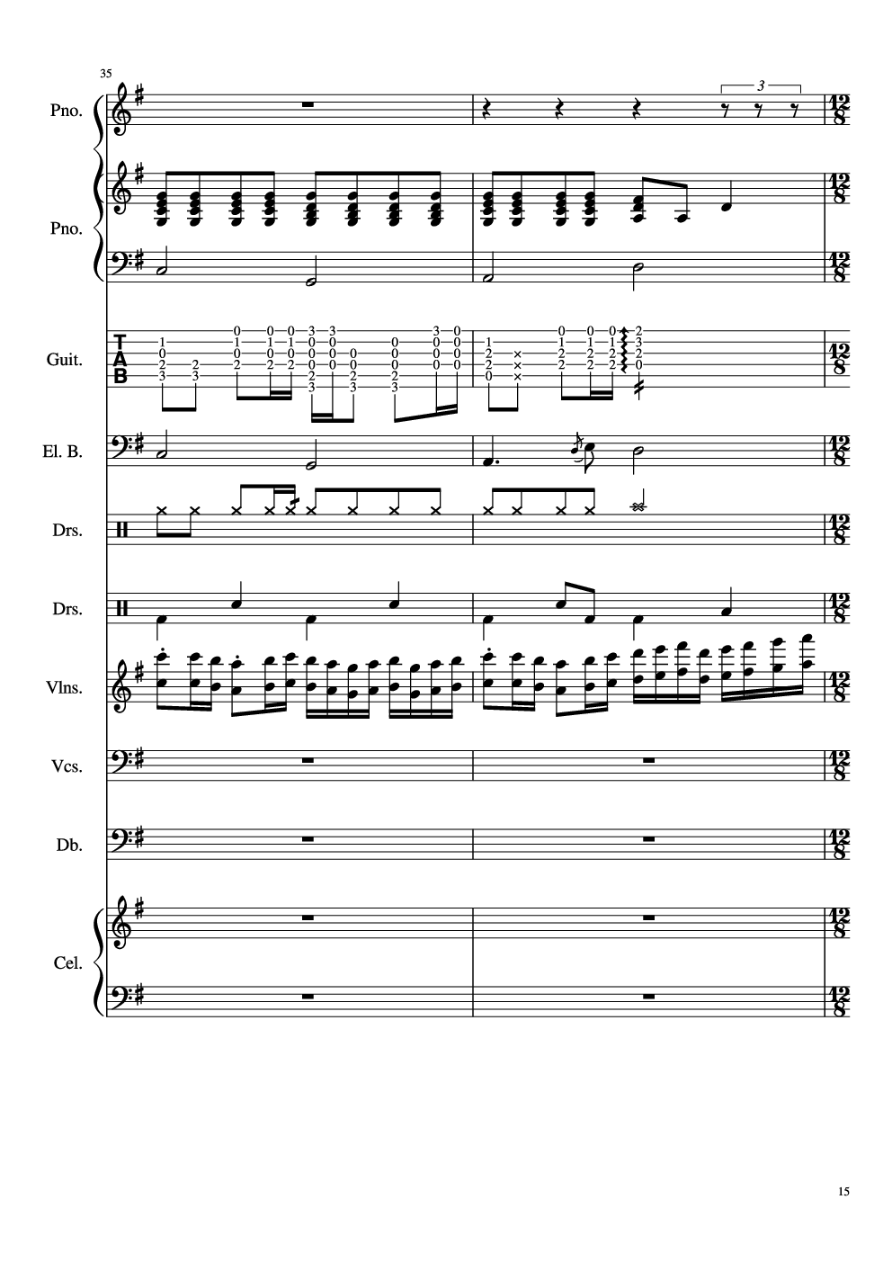 如果有来生-总谱-乐队谱