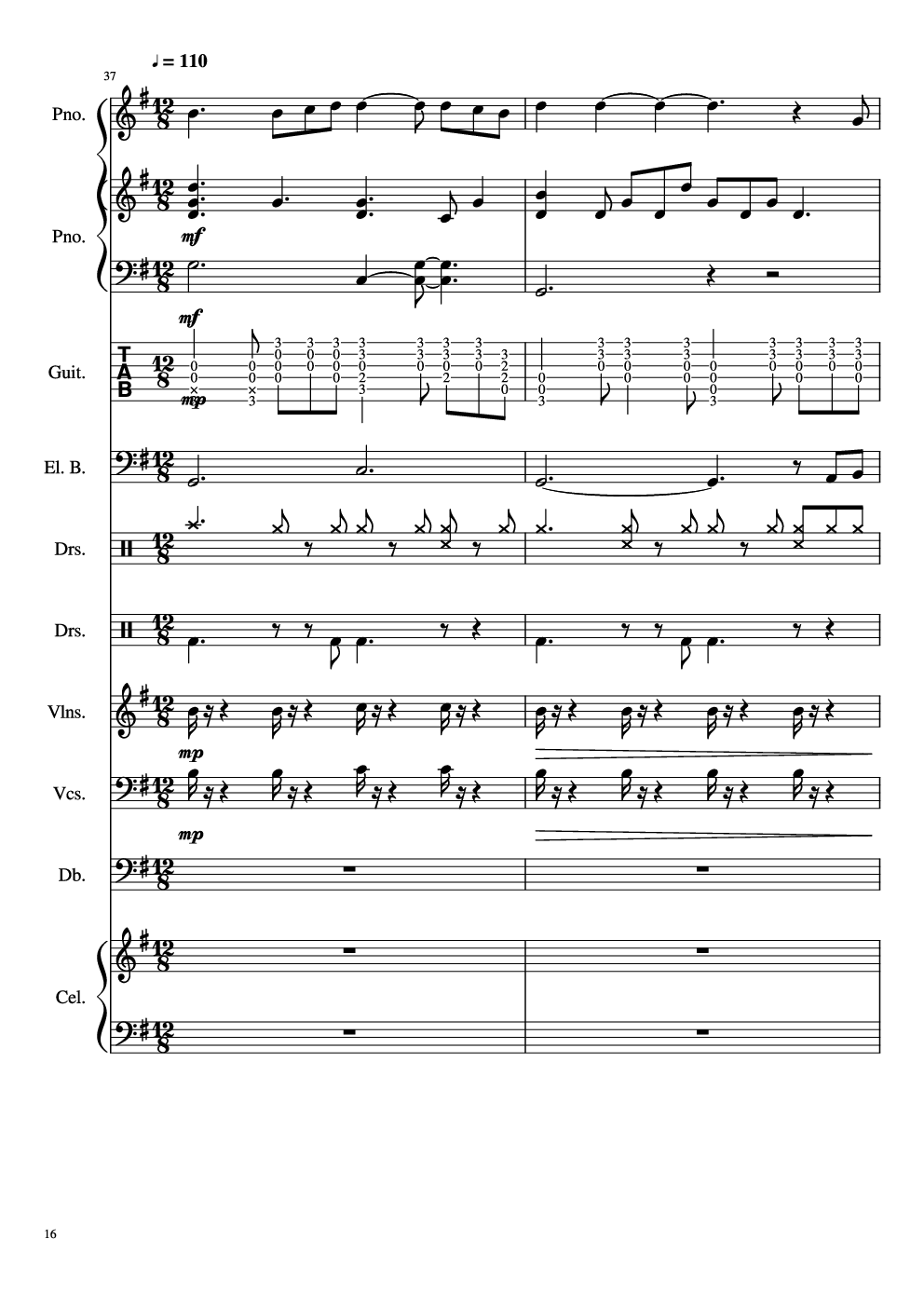 如果有来生-总谱-乐队谱