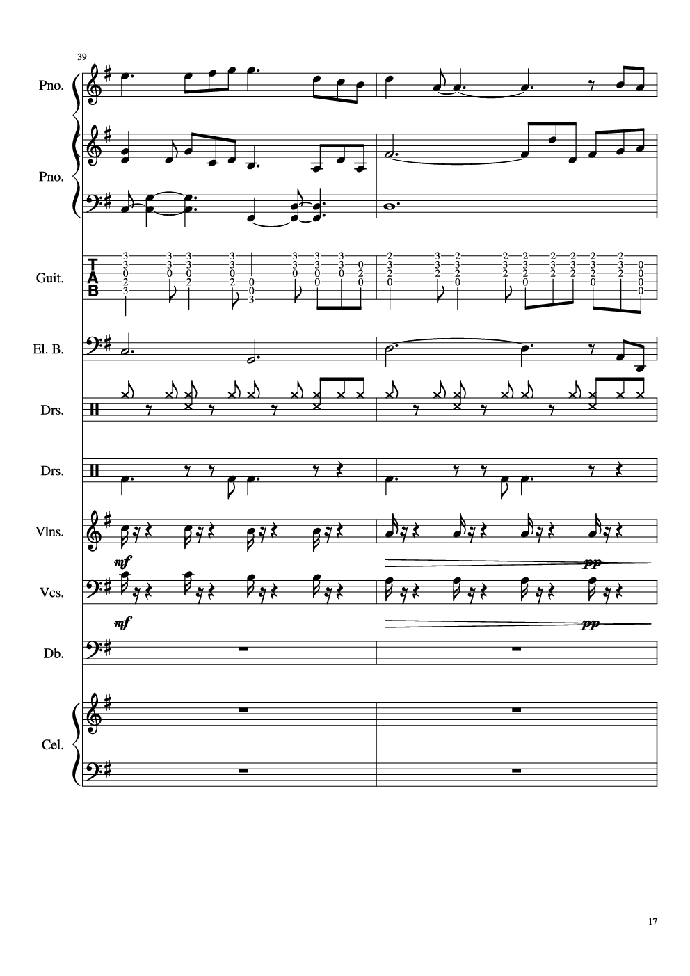 如果有来生-总谱-乐队谱