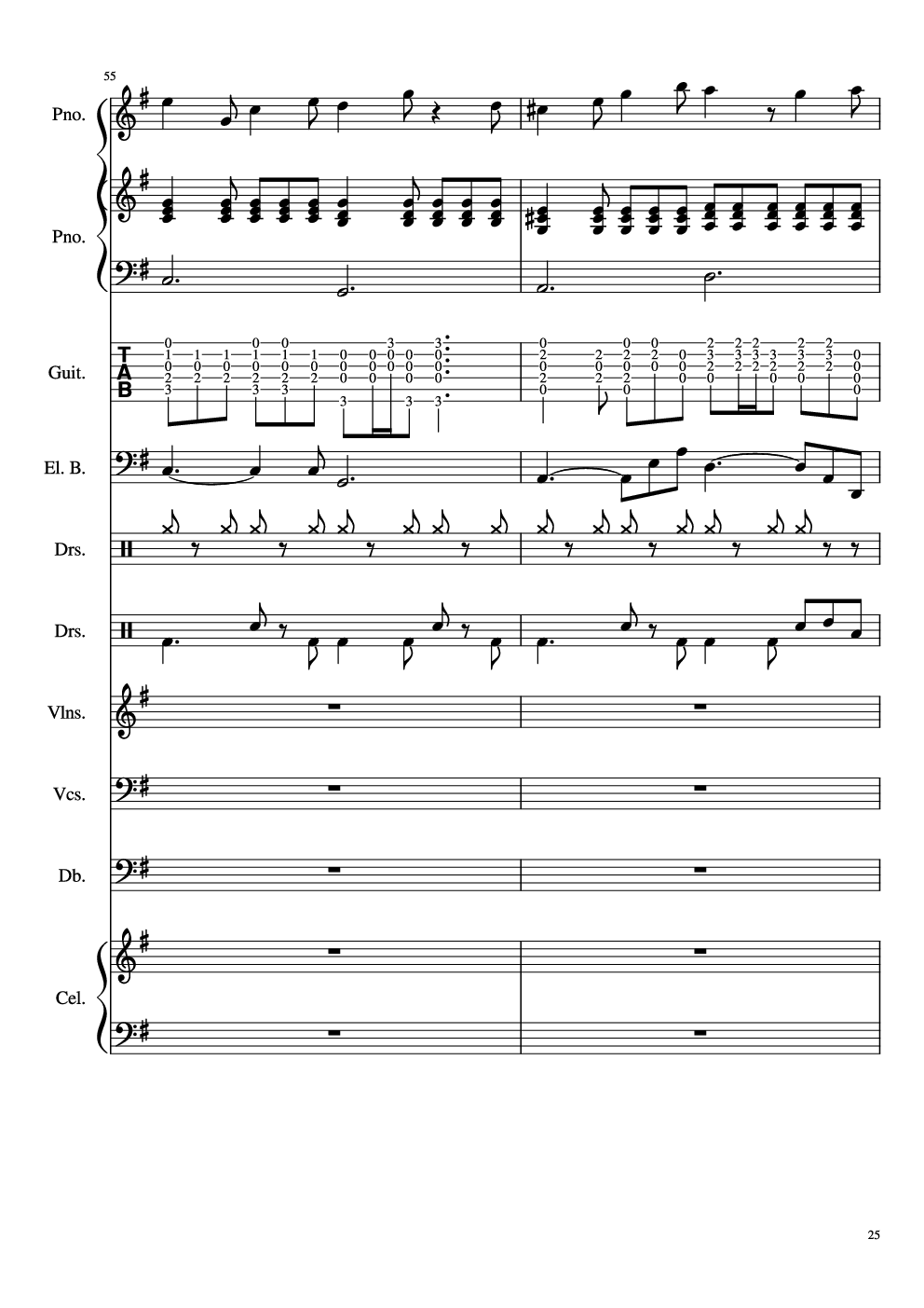 如果有来生-总谱-乐队谱