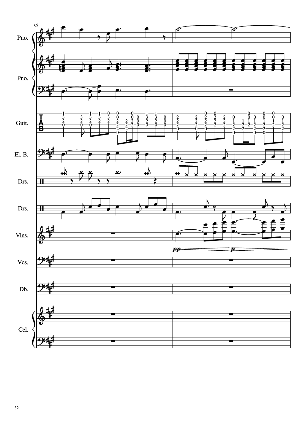 如果有来生-总谱-乐队谱