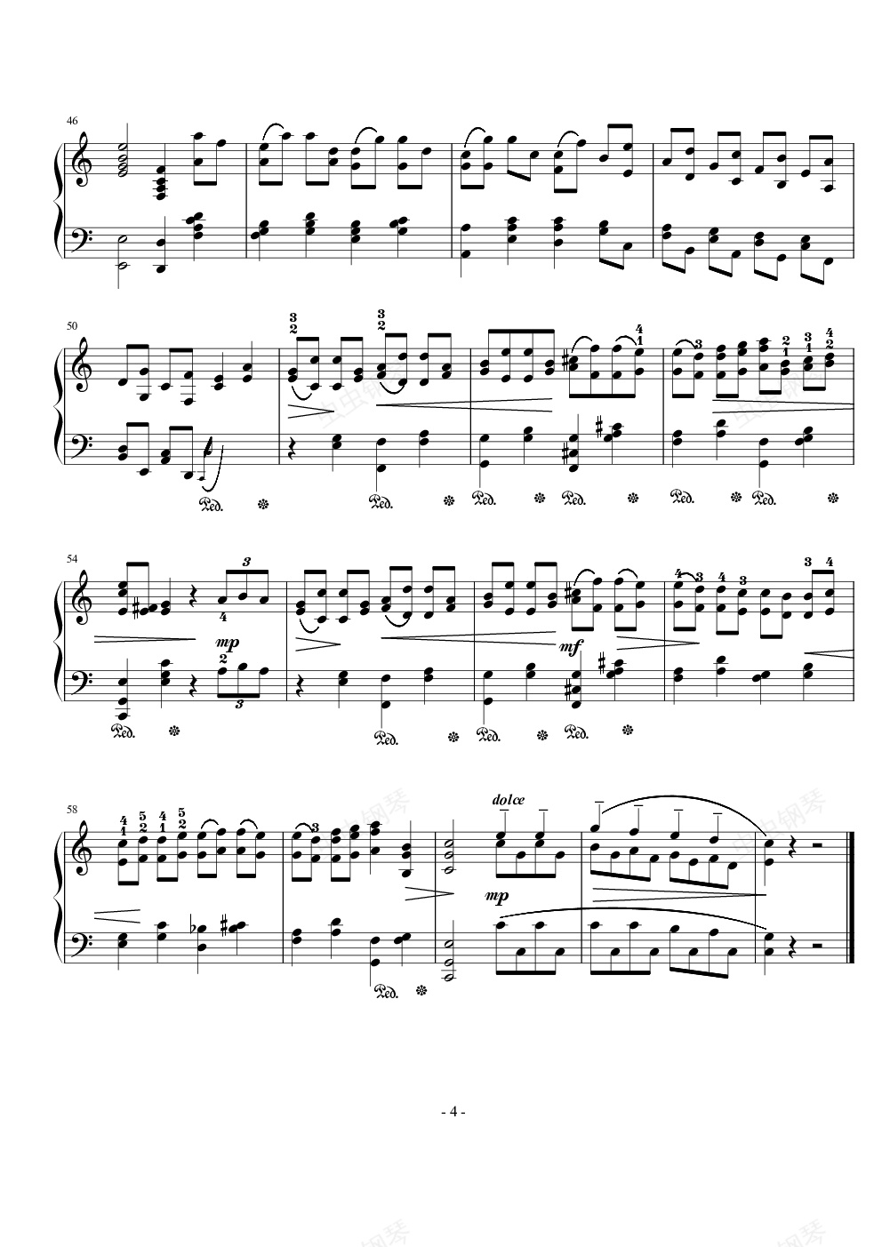 西贝柳斯加沃特舞曲op94no6