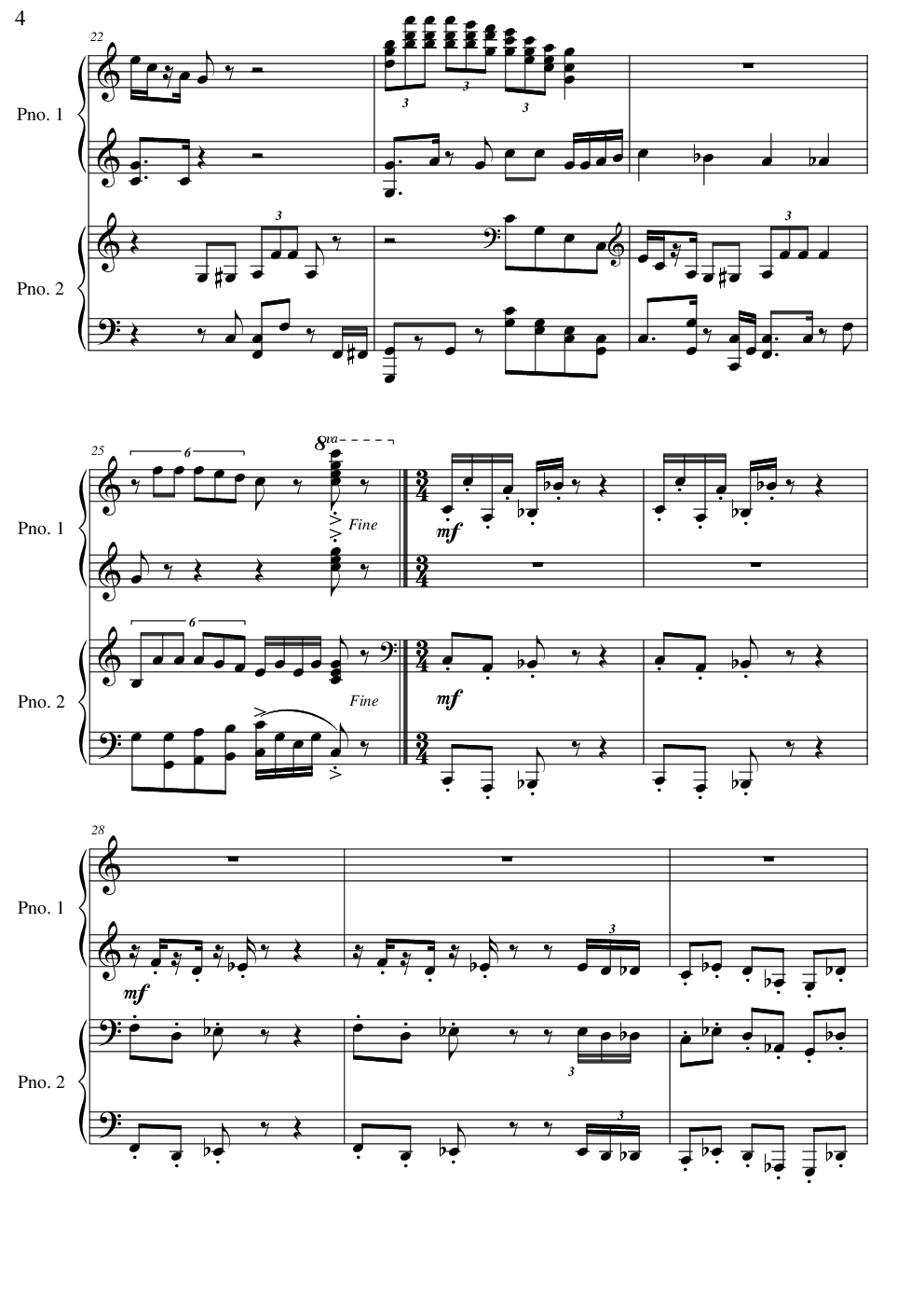 超级马里奥四手连弹