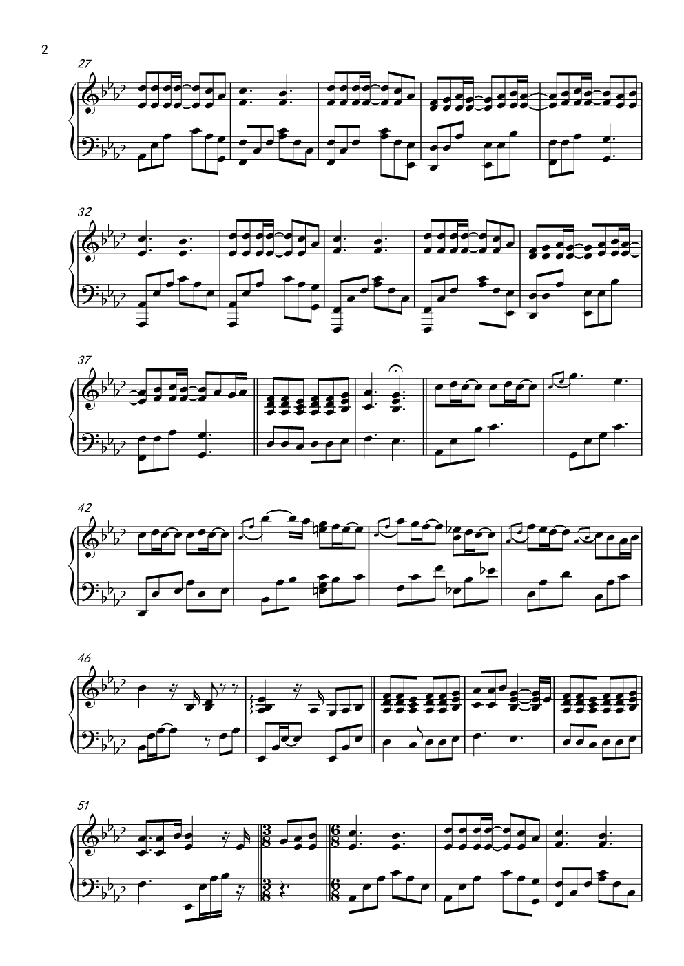 finally钢琴谱-subtractor-虫虫乐谱