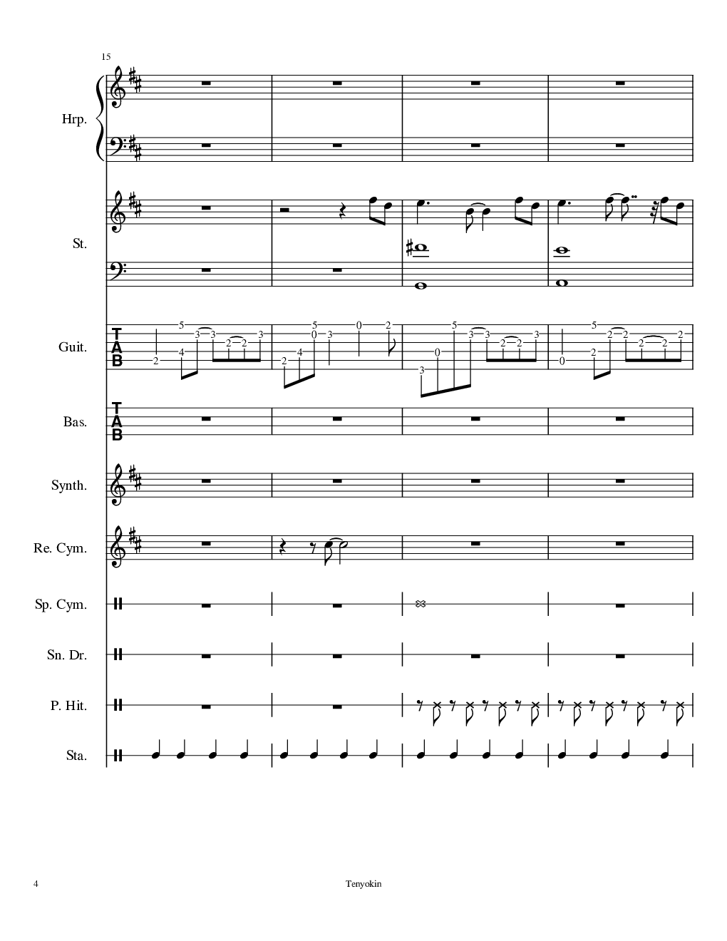 Take me hand［总谱］