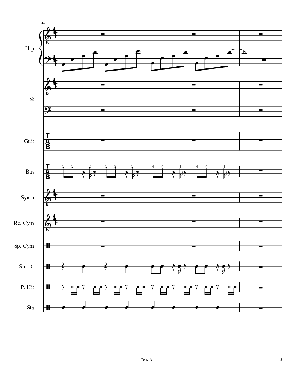 Take me hand［总谱］