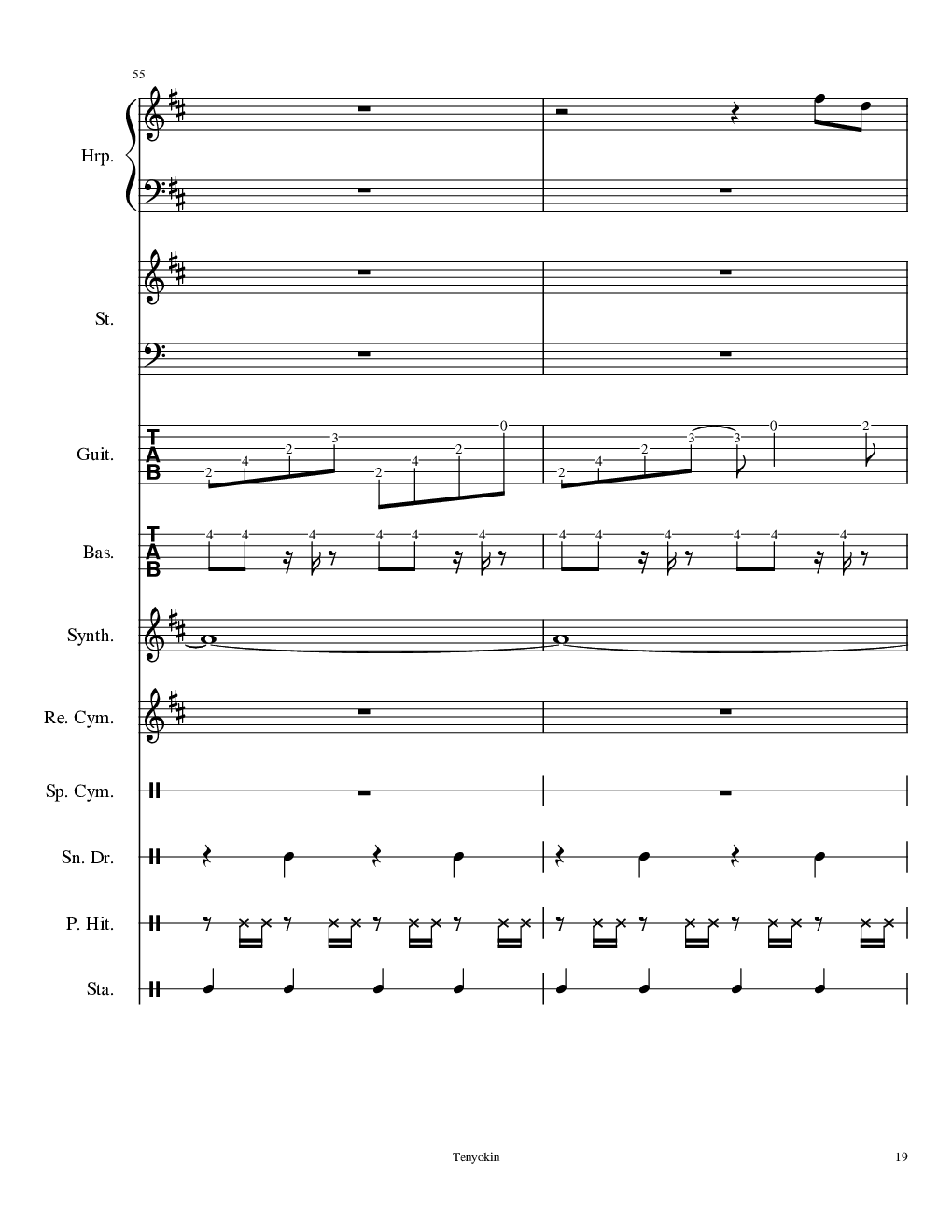 Take me hand［总谱］