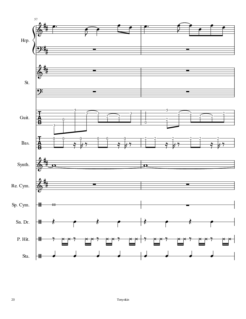 Take me hand［总谱］