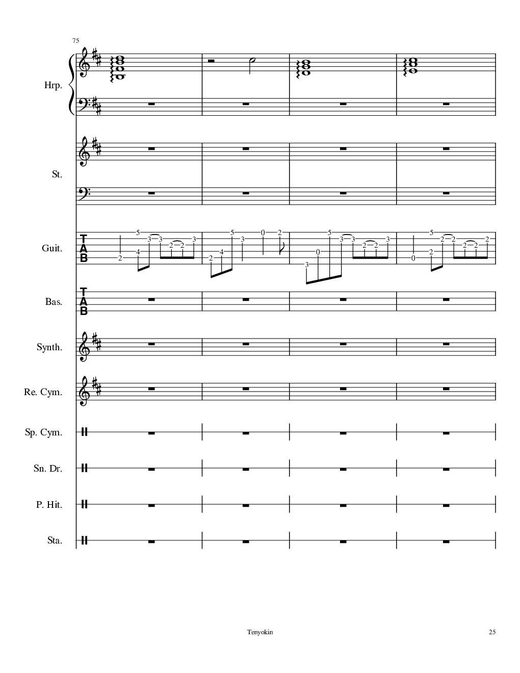 Take me hand［总谱］