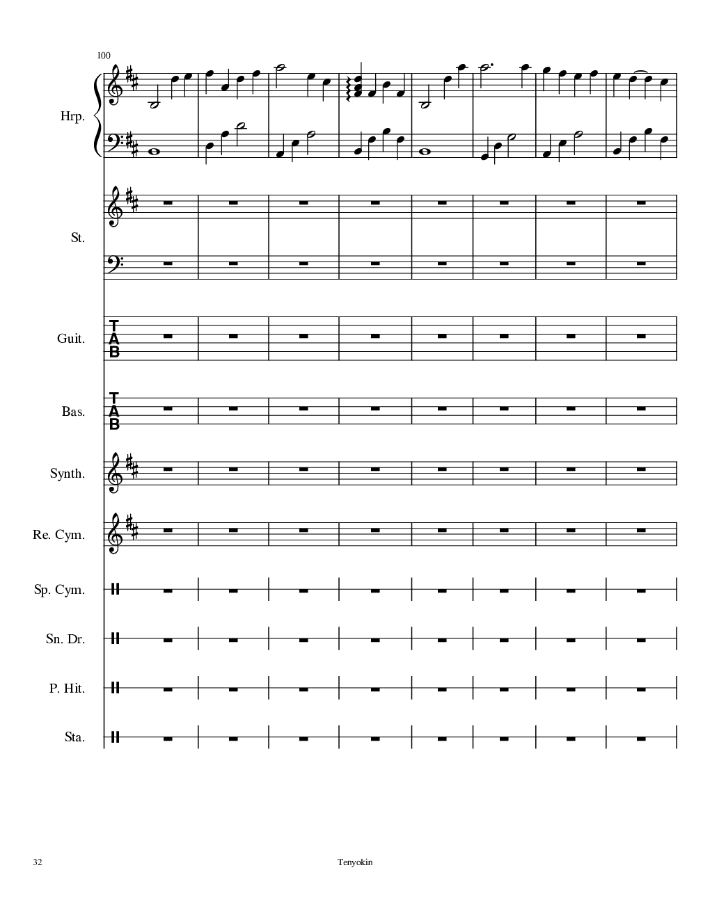 Take me hand［总谱］