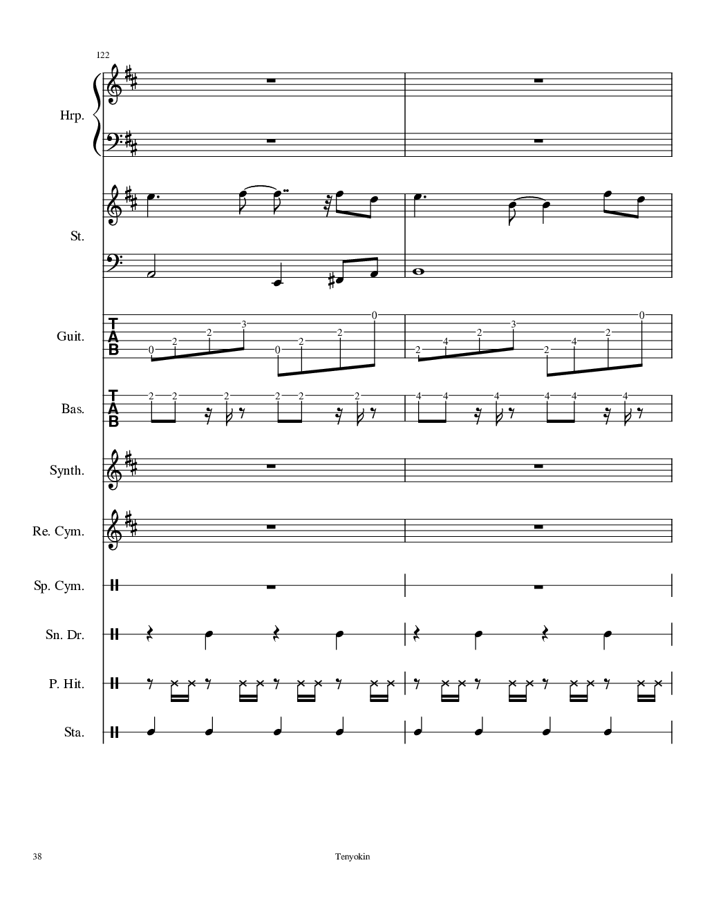 Take me hand［总谱］