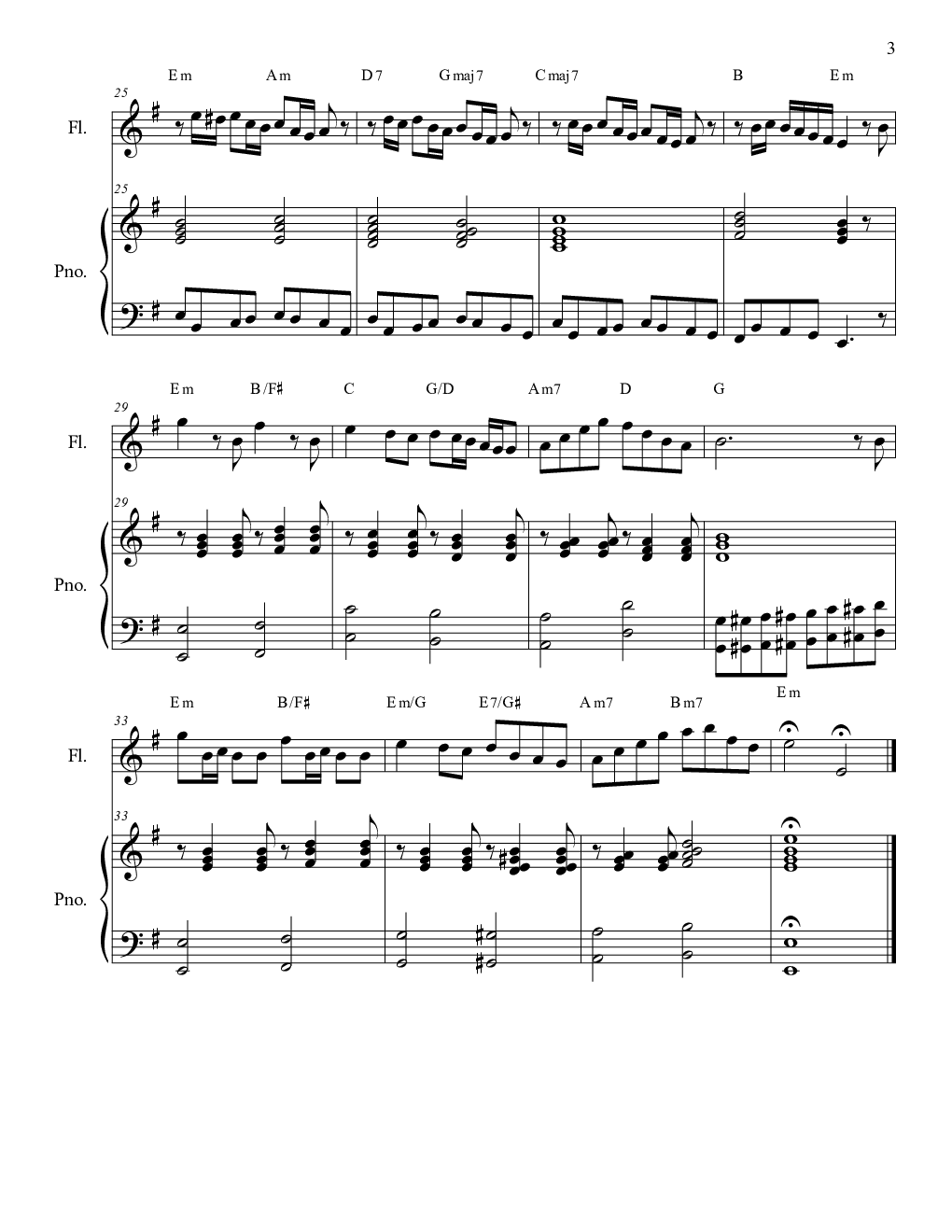 海の見える街(长笛与钢琴伴奏)