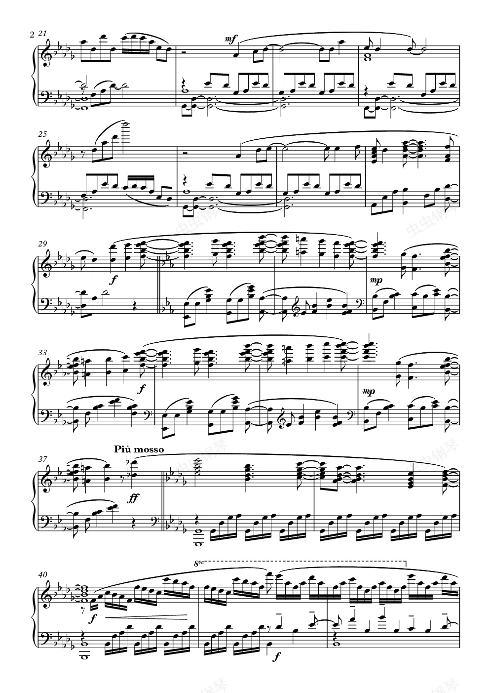 refrain～ op钢琴谱,【anime