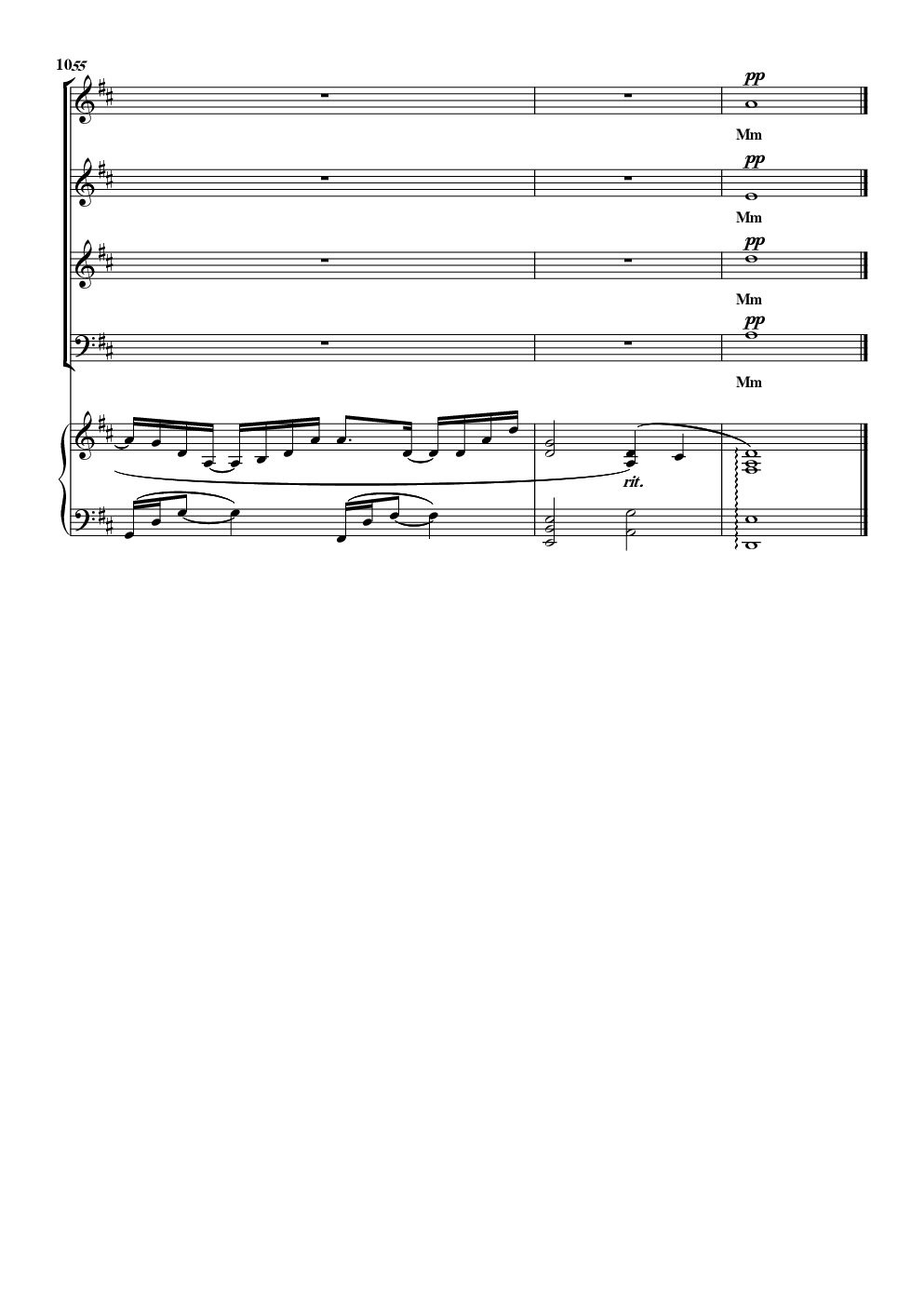 《我喜欢》合唱谱