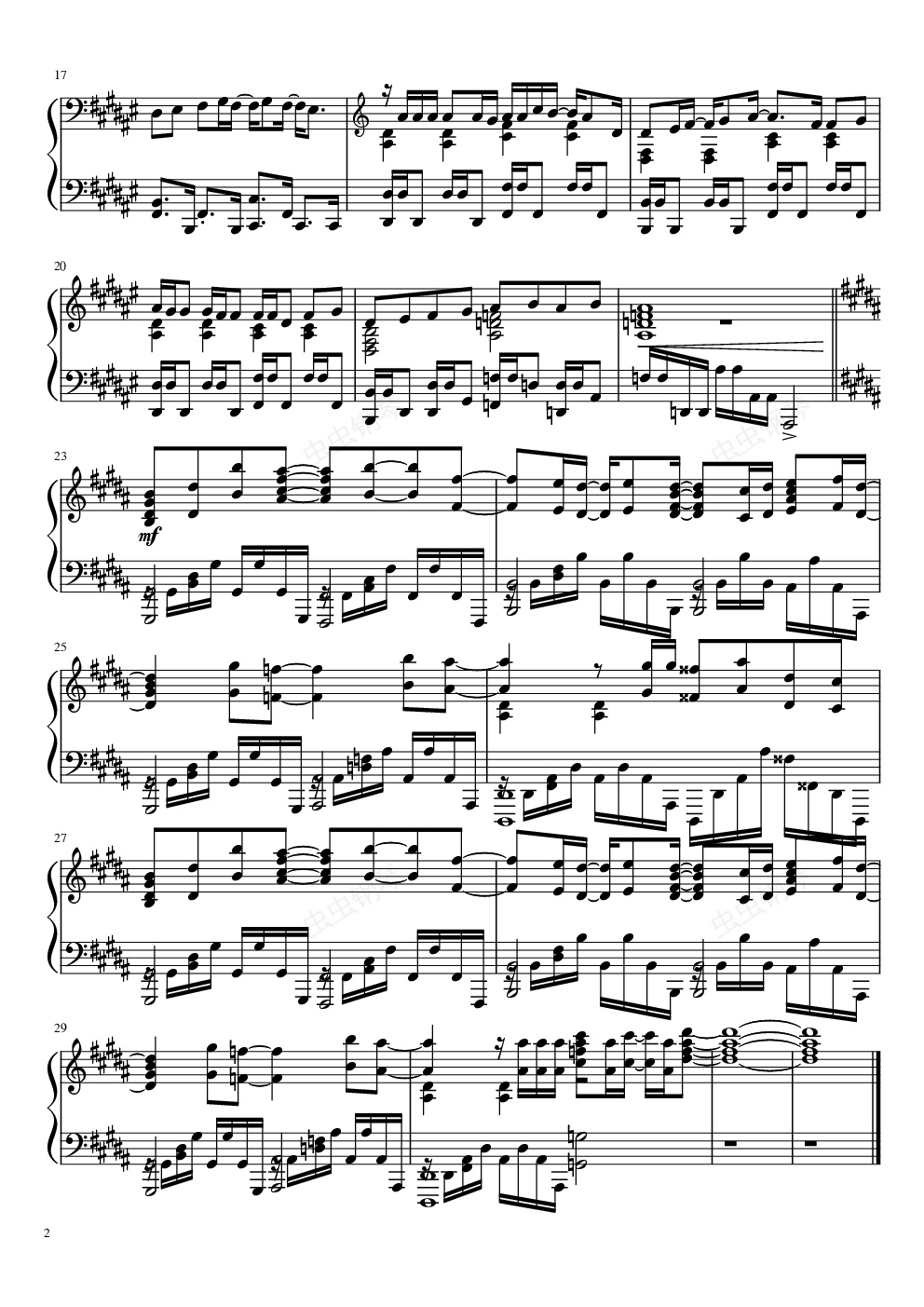 banana fish ed【prayer x】钢琴谱-飘-虫虫钢琴