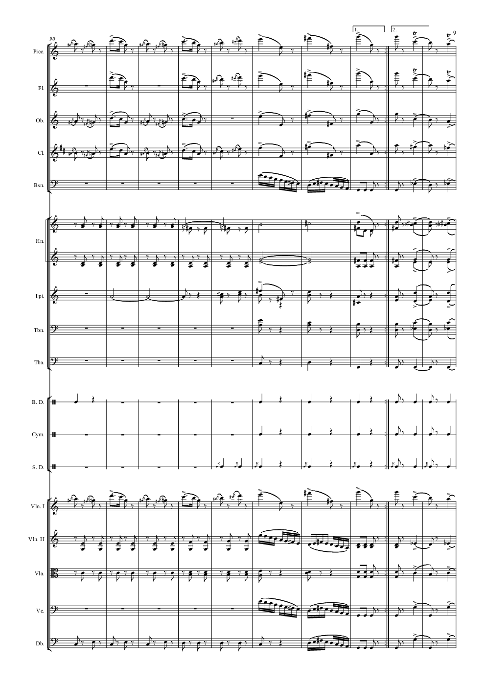 电闪雷鸣的快速波尔卡